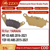 1 Cặp Má Phanh Sau Xe Máy Cho YAMAHA MT-03 ABS 2016-2021 YZF-R3 ABS 2015-2021 Má Phanh