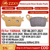 1 Cặp Má Phanh Sau Xe Máy Cho YAMAHA YZF-R6 17-21 Niken ABS 18-20 YZF-R1 15-20 YZF-R1M 15-21 Niken GT ABS 19-20 YZF-R1MI Nhiệm Vụ 2020 YZF-R1 2016 Má Phanh