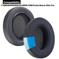 1 Cặp Miếng Đệm Tai Gel Làm Mát Cho Brainwavz HM5 SHP9500 AKG K701 MDR-7506 Turtle Beach Elite Pro STAR Y360 Y480 Tai Nghe Tai Nghe Đệm Tai Nghe Xốp Tai Nghe Bịt Tai