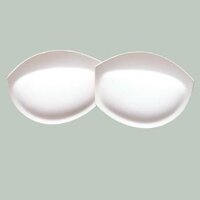 1 Cặp Mút hình hạt đậu Độn Áo Lót, Áo Bơi Nâng Ngực Chất Lượng Xuất Khẩu, Siêu Nhẹ, Mềm Mịn, Tôn Vòng 1 - Trắng,Free Size