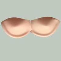 1 Cặp Mút hình hạt đậu Độn Áo Lót, Áo Bơi Nâng Ngực Chất Lượng Xuất Khẩu, Siêu Nhẹ, Mềm Mịn, Tôn Vòng 1 - Da,Free Size