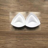 1 Cặp Mút Tam Giác Độn Ngực Áo Tập Gym, Yoga Cao Cấp Áo Bra, Áo Lót, Áo Bơi, Áo Ba Lỗ - Trắng,Free Size