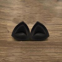 1 Cặp Mút Tam Giác Độn Ngực Áo Tập Gym, Yoga Cao Cấp Áo Bra, Áo Lót, Áo Bơi, Áo Ba Lỗ - Đen,Free Size