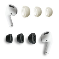 1 cặp nút tai khử tiếng ồn bằng bọt biển cao cấp có mũ tai thích hợp cho tai nghe thế hệ 1 và 2 AirPods Pro, thay thế đầu bảo vệ