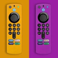 1 Cặp Ốp Lưng Silicon Cho Amazon Alexa Giọng Nói Điều Khiển Từ Xa Và Fire TV Stick 4K 3rd Gen Chống Sốc Chống Trơn Trượt Nắp Bảo Vệ