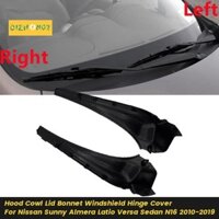 1 Cặp Phía Trước Góc Kính Chắn Gió Khăn Lau Cowl Bao Nối Dài Viền Dành Cho Xe Nissan Sentra Sunny 2010-2015 66895-1HM0A 66894-1HM0A