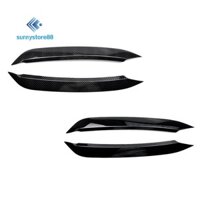 1 Cặp Xe Phía Trước Đèn Pha Lông Mày Che Mắt Viền Miếng Dán Cho VW Polo 2019-2023 Khuôn Đèn Mí Mắt Dải Nắp Bao