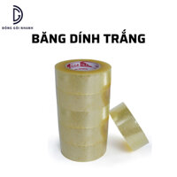 1 Cây Băng Dính, Băng Keo Trắng, Băng Dính Dễ Vỡ (6 Cuộn) Đóng Gói Hàng Hóa Tiện Lợi