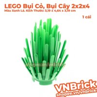 [1 Cây] LEGO Bụi Cỏ, Bụi Cây 2x2x4, Kích Thước: 3,19 x 4,64 x 3,19 cm, Màu Xanh Lá ID 6269009 6064
