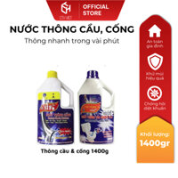 [1 Chai 1400ml] Nước Thông tắc bồn cầu/cống chống hôi và diệt khuẩn, trị nghẹt bảo vệ đường ống.