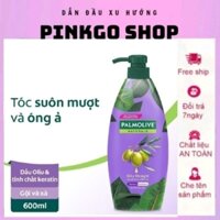 1 Chai Dầu Gội Và Xả Hai Trong 1 Palmolive Naturals Silky Straight Olive Oil & Keratin Size To 600ml - Pinkgo Shop