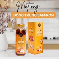 1 Chai Mật Ong Đông Trùng Saffron Kim Cương Vàng 330ml - Hỗn Hợp Mat Ong Dong Trung Nhụy Hoa Nghệ Tây KCV