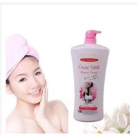 1 CHAI SỮA TẮM DÊ GOAT MILK 1150ML THÁI LAN - MÀU HỒNG THÁI LAN