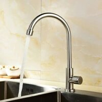 1 Chậu Rửa Vòi Inox 304 Nhà Bếp, Chậu Rửa Ban Công Bồn Rửa, Vòi Lạnh Đơn Xoay Nâng Cao