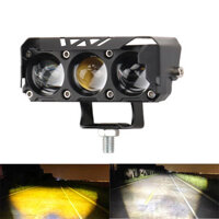 1 Chiếc 3 Ống Kính Đèn Siêu Sáng Xe Máy Đèn Pha led Ống Kính Đèn Moto Đèn Sương Mù Xe Máy Chùm Thấp Cao Đèn Làm Việc