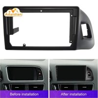 1 Chiếc 9Inch Ô Tô Khung DVD Stereo Bảng Điều Khiển Khung Âm Thanh Dash Viền Fascia Radio Player Màn Hình 2 Din Kit LHD Đen Cho Xe Audi Q5 2009-2018