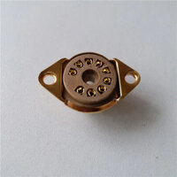 1 Chiếc Bakelite Ống Ổ Cắm Nhỏ 9 pin Giàn Giáo GZS9-F1-G Ổ Cắm Ống Chân Vàng Cho 12AU7