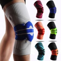 1 chiếc Băng Đầu Gối Đệm Silicone AB058 Lò Xo Trợ Lực Bó Gối Thể Thao Bảo Vệ Bánh Chè Tập Gym