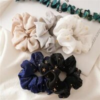 1 chiếc băng đô tối giản hoài cổ Băng đô co dãn voan in hình ngôi sao bờm tóc bện đuôi ngựa in họa tiết