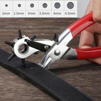 1 Chiếc Da Lỗ Đấm Dụng Cụ Vòng Tay Đấm 6 Kích Cỡ Đồng Hồ Dây Đeo Lỗ Đấm Đa Năng Thép Carbon Khoan Kìm