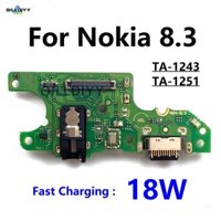 1 Chiếc Dành Cho Nokia 8.3 5G USB Sạc Kết Nối Ban Sạc Dock Cổng Micro Loại C Đuôi Cắm Cáp Mềm TA-1243 TA-1251
