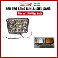 1 chiếc đèn trợ sáng Runlai siêu sáng cho ô tô 12V-80V 6 mắt đa năng