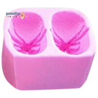 1 Chiếc Dệt Kim Bé Giày Trang Trí Bánh Dụng Cụ DIY Khuôn Nến Xà Phòng Đất Sét Khuôn Màu Hồng