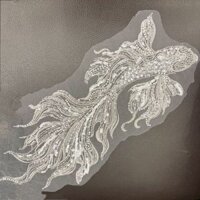 1 Chiếc Hạt Nặng Thêu Ren Đính May Hoa Vải Cổ Miếng Dán Áo Cưới Váy Cô Dâu Đầm DIY