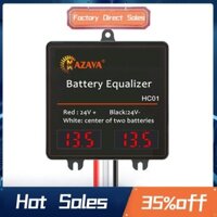 1 Chiếc HC01 Màn Hình LED Bộ Cân Bằng Pin Nhựa Đen Cho 2 X 12V Pin Hoạt Động Cân Bằng 2S Điện Áp Chì Axit Li-Ion LiFePO4 Pin