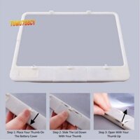 1 Chiếc Kẹo AS-SEEN-ON-TV Full Trang Sách Kính lúp Đọc sách Kính lúp và ánh sáng để xem Trang 3X Lớn hơn, Cấp quang học, Trắng chống chói
