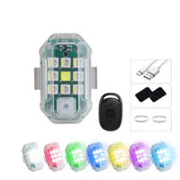 1 Chiếc Mini Nhấp Nháy Đèn LED Không Dây 7 Màu Đèn Cảnh Báo Chống Va Chạm Xe Máy Drone Nhấp Nháy Đèn Cho Xe Đạp