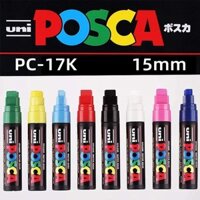 1 Chiếc Nhật Bản UNI POSCA Bút Đánh Dấu PC-17K Graffiti Tranh POP Poster Bút Quảng Cáo 15 Mm Gốc Nước Đầu Lớn Bút Nghệ Thuật Tiếp Liệu