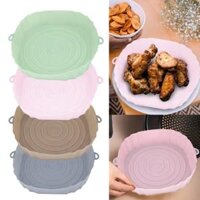 1 Chiếc Nồi Chiên Không Dầu Khay Nướng Lò Nướng Khay Chiên Gà Rán Lót Nồi Chiên Không Dầu Silicone Phụ Kiện Chảo Nướng Thay Thế Hình Tròn 20Cm