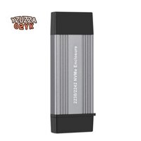 1 Chiếc NVME SSD Ốp Lưng M2 Adapter NVME Vỏ Bên Ngoài PCIE NVME M / M + B Chìa Khóa Sang USB 3.1 10Gbps Hỗ Trợ 2230 2242 M.2 Hộp SSD Vỏ NVME Màu Xám-Đen