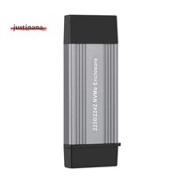 1 Chiếc NVME SSD Ốp Lưng M2 Adapter NVME Vỏ Ngoài PCIE NVME M / M + B Chìa Khóa Sang USB 3.1 10Gbps Hỗ Trợ 2230 2242 M.2 Hộp SSD Hợp Kim Nhôm Màu Xám-Đen