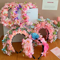 1 Chiếc Quanzhou Kẹp Tóc Hoop Siêu Bất Tử Hoa Mũ Bé Gái Dân Tộc Gió Hoa Ảnh Phụ Kiện Tóc