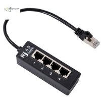 1 Chiếc RJ45 LAN Kết Nối 4 Trong 1 RJ45 LAN Cổng Chia Mạng Ethernet Cáp 1 Nam Đến 4 Cổng LAN Cho Mạng Phụ Kiện Nối Dài