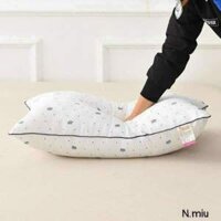 1 Chiếc Ruột gối Hilton 50 x70cm họa tiết vương miện,bông trắng tinh khiết kháng khuẩn hàng loại 1