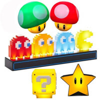 1 Chiếc Super Mario Bros Đèn Siêu Sao Đèn Pixel Trò Chơi Sạc Bàn Đèn Sinh Nhật X-mas Quà Tặng