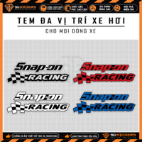 [1 Chiếc] Tem Dán Xe Ô Tô Snap on Racing | DVTOT-11 | Team Decal Sticker Dán Sườn Cánh Cửa Capo Kính Lái Xe Hơi Oto Đẹp