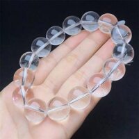 1 Chiếc Tự Nhiên Trong Suốt Vòng Tay Thạch Anh Handmade Pha Lê Trang Sức Co Giãn Lắc Tay Trẻ Em Sinh Nhật Ngày Lễ Quà Tặng 15MM