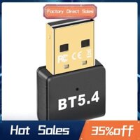 1 Chiếc USB Dongle Adapter Bluetooth 5.4 Đen Cho PC Chuột Không Dây Loa Bàn Phím Bluetooth Bộ Thu Âm Thanh Bộ Phát Trình Điều Khiển Miễn Phí