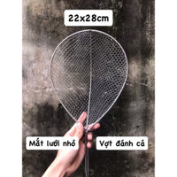 1 chiếc Vợt đánh cá thuyền inox 22x28cm ( mắt lưới cực nhỏ )