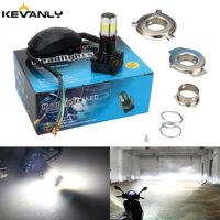 1 Chiếc Xe Máy Đèn Pha Sương Mù T19 P15D H4 BA20D Đèn Bên Thiết Kế Hi / Lo Chùm COB LED Bóng Đèn Pha Chống Thấm Nước 12V 20W
