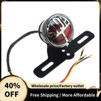 1 Chiếc Xe Máy LED Retro Đèn Hậu Miller Dừng Đuôi Đèn Đen Biển Số Phía Sau Đèn Cho Harley Chopper Bobber Cafe Racer