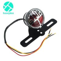 1 Chiếc Xe Máy LED Retro Đèn Hậu Miller Dừng Đuôi Đèn Đen Biển Số Phía Sau Đèn Cho Harley Chopper Bobber Cafe Racer