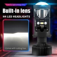 1 Chiếc Xe Máy Ô Tô Sương Mù Đèn Pha H4 LED Mini Máy Chiếu Ống Kính Bóng Đèn Canbus Hi / Lo Beam 12V 24V 6000k