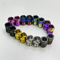 1 con Ốc bắt dây dầu vào heo dầu hiệu Ti-parts, Titanium Hose Nut for Shimano Road & MTB Hydraulic Disc Brake Hose Nut Anti Rust Maintenance Screw Bolt Nut