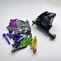 1 con Ốc bắt heo dầu hiệu Ti-parts,Titanium M5 Hex Bolt Upgrade for Road Disc Brake Caliper Mount | R9270 R8170 R9170 R8070 R7170 105 Ultegra Dura Ace Sram Red E1 Force Rival Apex