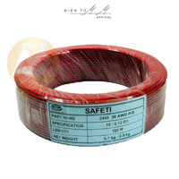 [1 CUỒN 100M] DÂY ĐIỆN ĐÔI ĐỎ ĐEN 2468 ( ĐỒNG 100% )